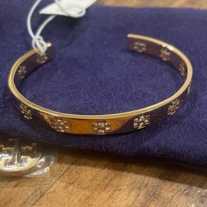 Gold-tone Tory Burch Logo Cuff